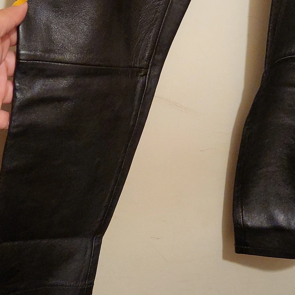 Ellos Genuine Leather Pants size 16 - Picture 4 of 5